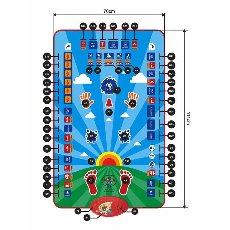 Maxum™ - Kids Smart Interactive Prayer Mat Maxum