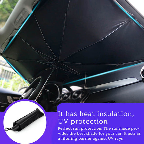 Car Windshield Sunshade Foldable Front Window Cover | واقي شمسي قابل للطي للزجاج الأمامي للسيارة
