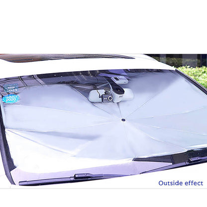 Car Windshield Sunshade Foldable Front Window Cover | واقي شمسي قابل للطي للزجاج الأمامي للسيارة