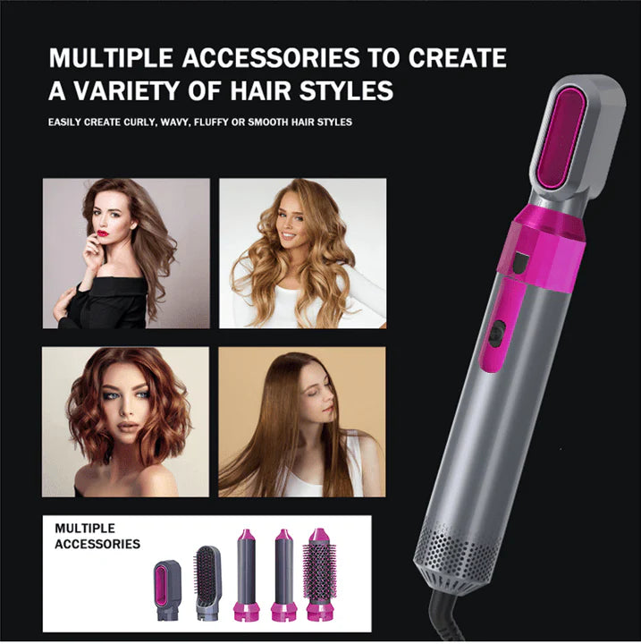 One-Step Hot Air Brush for Volume, Curl & Straight Hair  فرشاة الهواء الساخن بخطوة واحدة لتكثيف وتجعيد وتنعيم الشعر