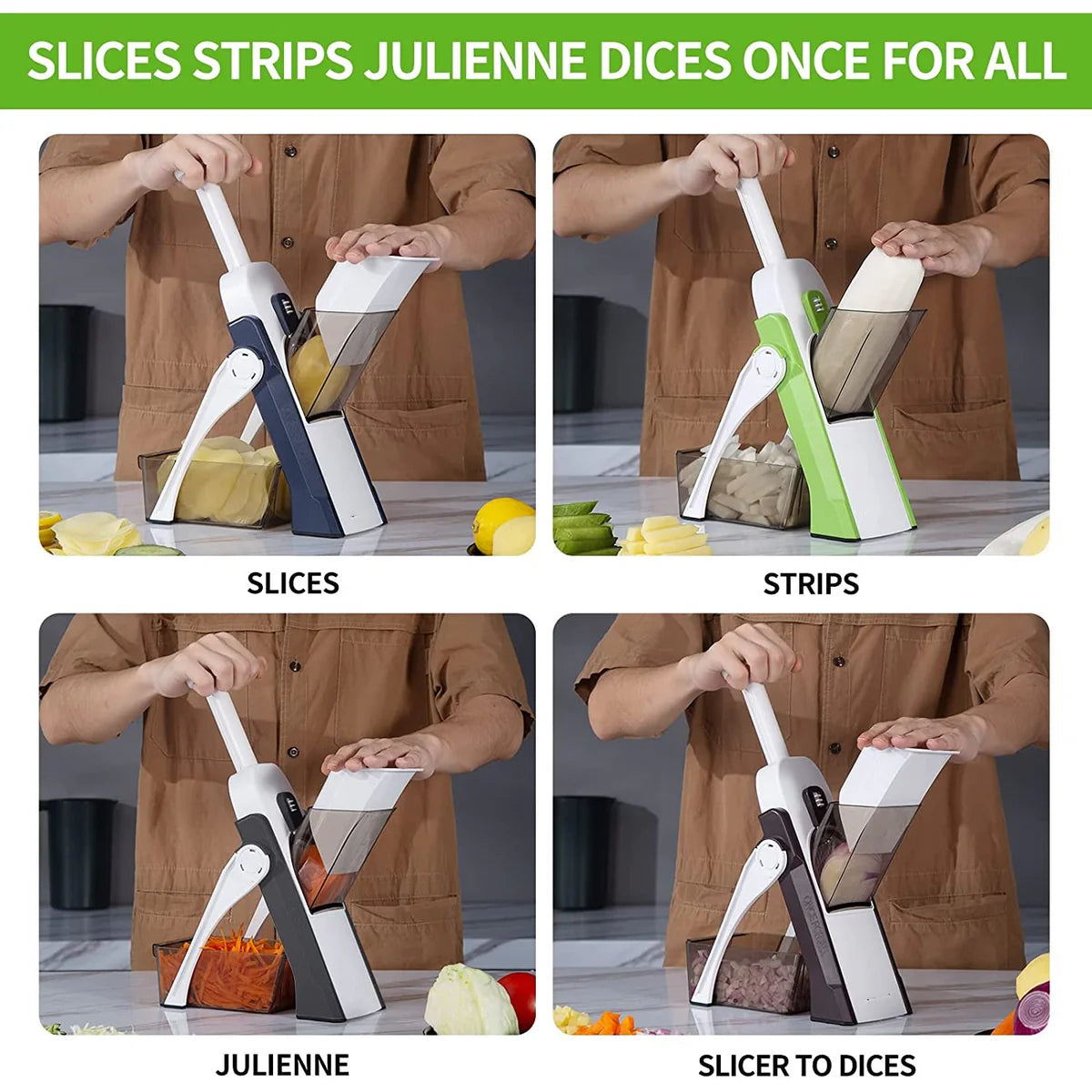 10x Faster Multifunctional Vegetable Cutter